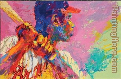 Hank Aaron painting - Leroy Neiman Hank Aaron art painting
